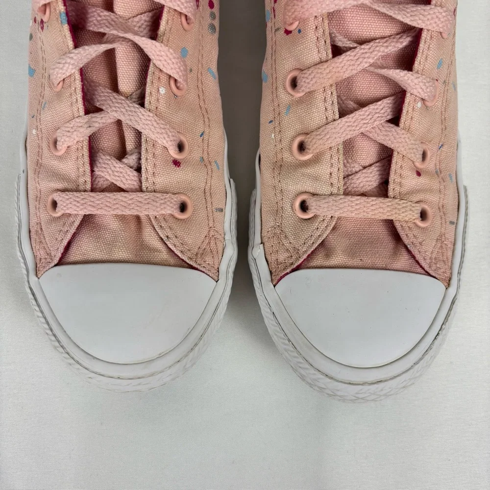 Converse Chuck Taylor All Star Junior Sneakers Confetti Low Top Shoes Pink Sz 4